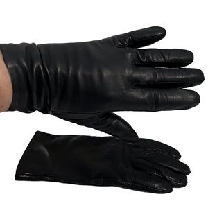 DANIER BLACK LEATHER GLOVES